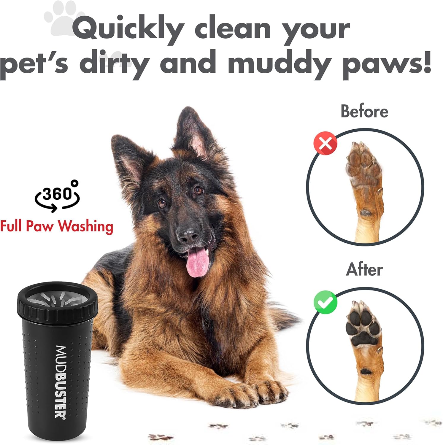 Dog Paw Cleaner Cup | Portable Pet Paw Washer for Dogs