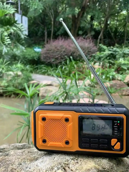 Solar Crank DAB+ FM Radio with 5000 mAh Power Bank,  Bluetooth speaker Emergency Radio, Survival Phone Charger, SOS Alarm, Torch