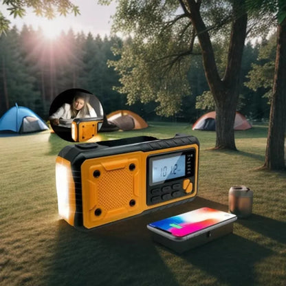 Solar Crank DAB+ FM Radio with 5000 mAh Power Bank,  Bluetooth speaker Emergency Radio, Survival Phone Charger, SOS Alarm, Torch